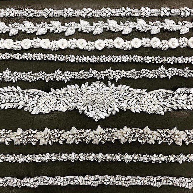 Sparkle✨on sparkle✨at @parkavenuebridals with their new Blossom belts!