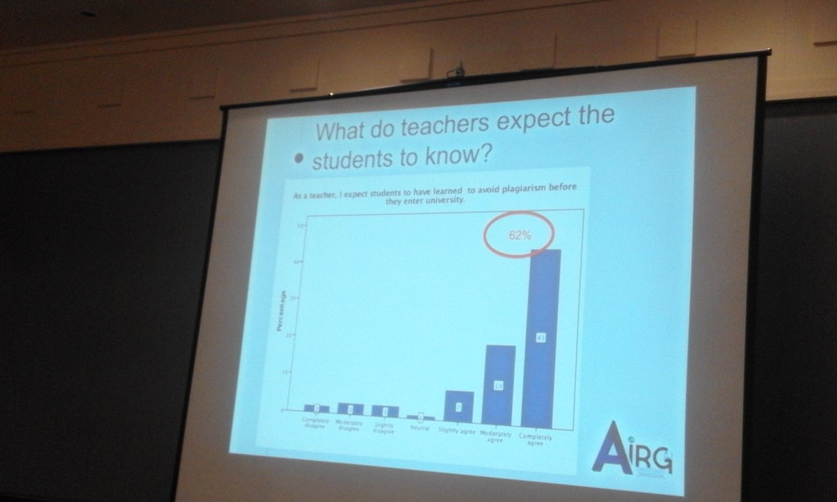 ENAIntegrity's tweet image. Martine Peters: 62% of teachers expect students to already know about plagiarism prevention, but 74% of students expect to be taught about it at university! (Data from 6 Quebec universities)
#icai2018 #ICAI