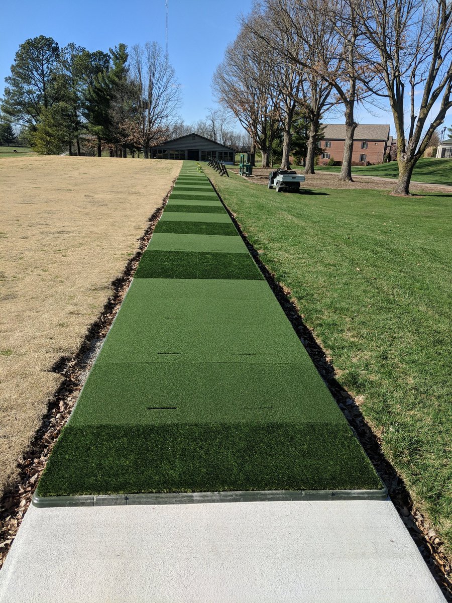 evan_sears's tweet photo. We got the last of our turf dog mats down today! #friyay https://t.co/fYSXXqS8SV