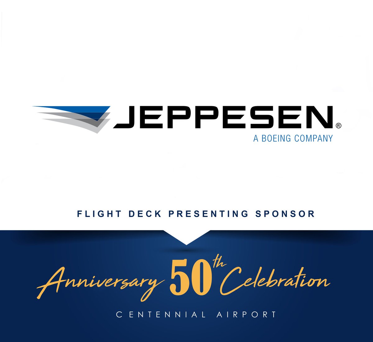 Most folks know <a href="/Jeppesen/">Jeppesen</a> as the most trusted name in aviation charts, maps and planning solutions. We know them as our neighbor, and as our 50th Anniversary Flight Deck Presenting Sponsor. Join us, as we thank them for their generous $25,000 gift to <a href="/APAFoundation/">Centennial Airport Foundation</a>. #APAat50.