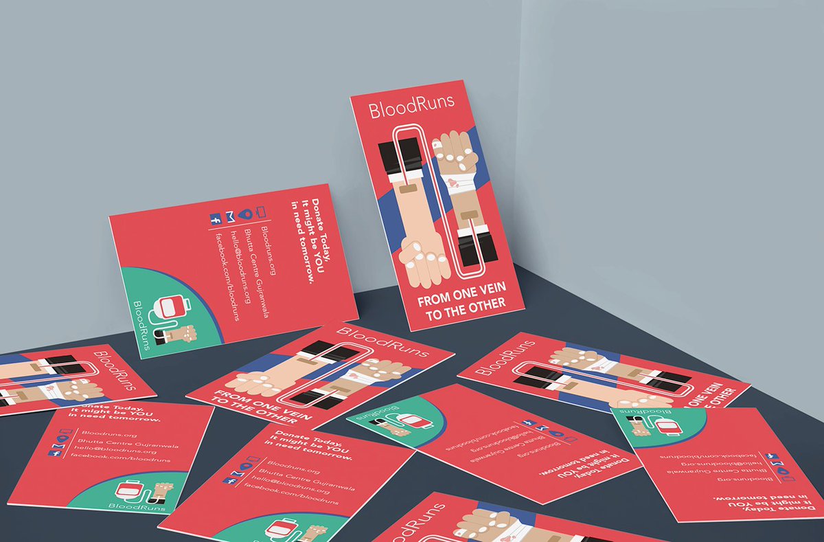 Matar_Studio's tweet photo. Another design we did for a blood bank in Gujranwala named Blood Runs. They wanted a business card that also communicated their mission.
#MSDesignStories #GraphicDesigning #PakistaniGraphicDesigners https://t.co/GMdbX0LMfU