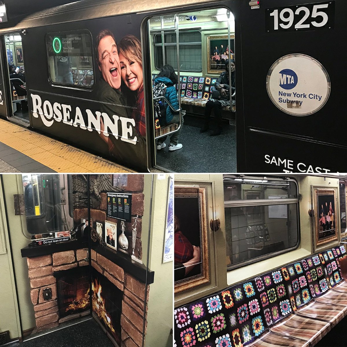 Check out the #roseanne #nycsubway <a href="/therealroseanne/">Roseanne Barr</a> <a href="/RoseanneOnABC/">Roseanne on ABC</a> #nyc #timessquareshuttle