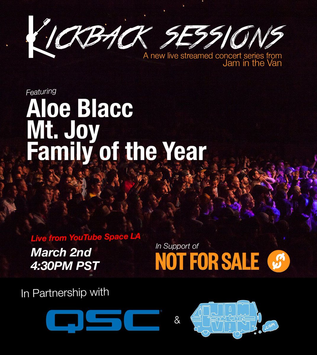 peermusic's tweet photo. Watch @FamilyoftheYear live today at 5:30pm (PT) when @Jaminthevan &amp; @QSC present #KickbackSessions live from @YouTubeSpaceLA! 
▶️ https://t.co/fD1BNqnLld https://t.co/5Ps7DXP3Du
