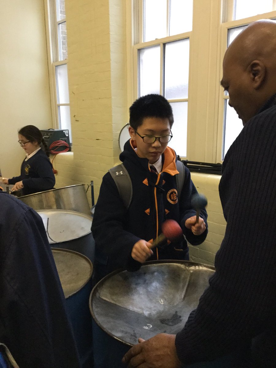 An impromptu drumming lesson for our Chinese guests, from the master himself, Mr Facey <a href="/SteelPanTrust/">Steel Pan Trust</a> <a href="/TycoonInSchools/">Tycoon Enterprise Competition</a>