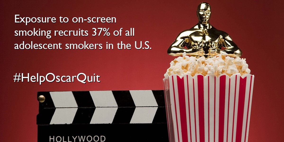 trinityhealthma's tweet photo. #DYK ... Exposure to on-screen smoking recruits 37% of all adolescent smokers in the U.S. It's time to restrict access to movies that depict smoking for kids under 17. Promote #SmokeFreeMovies during the #Oscars. #RateSmokingR #HelpOscarQuit https://t.co/MDnXEiCEWS