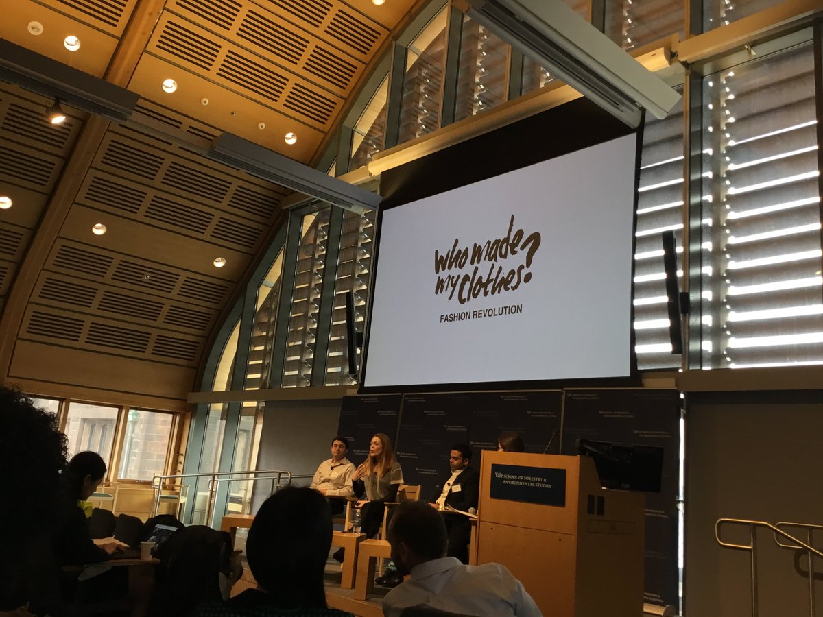 “We’ve lost the understanding of how things are made. We need to reconnect with that.” — #MartineJarlgaard, Fashion Designer. Discussing fashion supply chain <a href="/BlockchainYale/">Yale Blockchain Initiative</a>