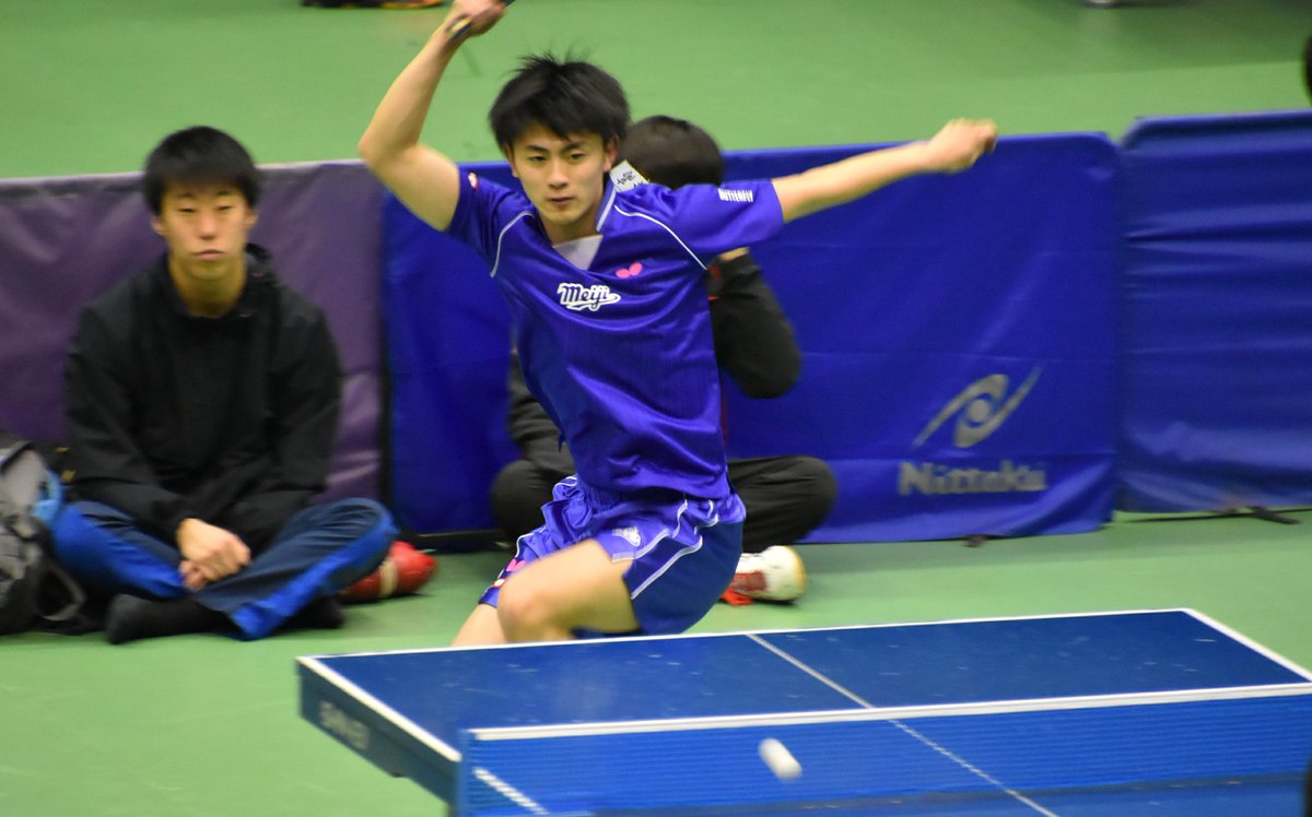 ぱんだちゃん 18 2 24 2 25 神奈川県卓球選手権大会 菅沼湧輝選手 大阪桐蔭 明治大学 ピン甘だけど被写体様かっこいいので許してください笑