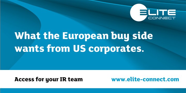 _ELITEGroup_'s tweet photo. #ELITEConnect finds out how US companies can best connect with European investors. Chantal Brennan, Director of Research at Davy Asset Management, and Lia Forcina, Portfolio Manager at BlueCrest Capital Management, give us their inside view on the topic https://t.co/3Xi7DySMl1 https://t.co/SPyTG6TQmO
