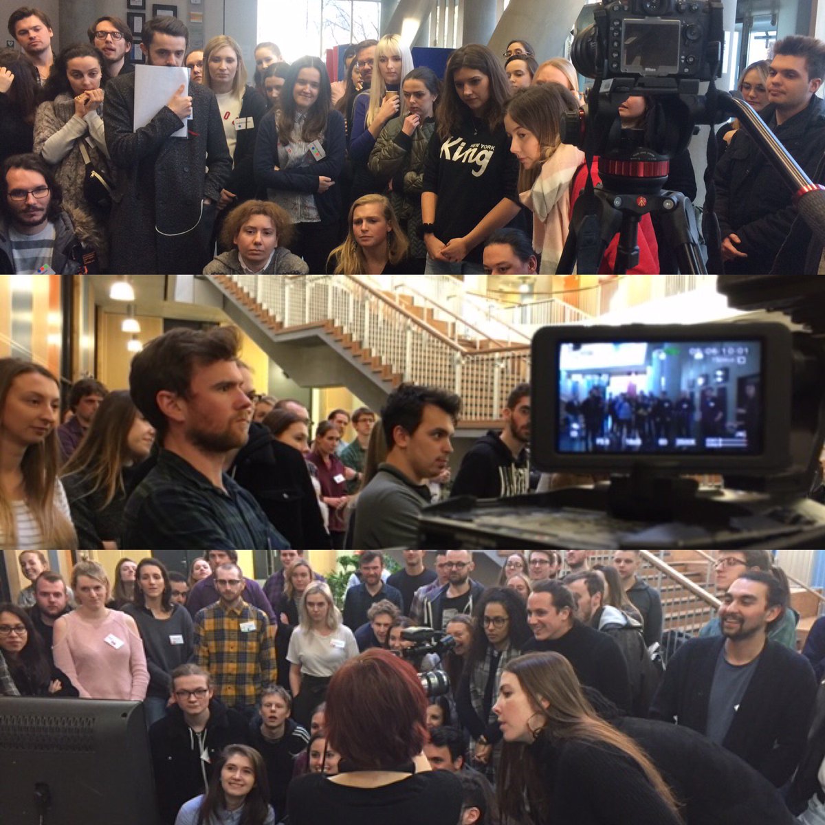 calltimecompany's tweet photo. @calltimecompany's Runner Training Day last Saturday: Floor 2nd AD's Danni Lizaitis and @laurajackson01 putting the attendees through their paces during our 'Background Workshop' #womeninfilm #assistantdirector #featurefilm #filmtraining #calltimecompany #settingbackground #film https://t.co/SYGvIwIScu