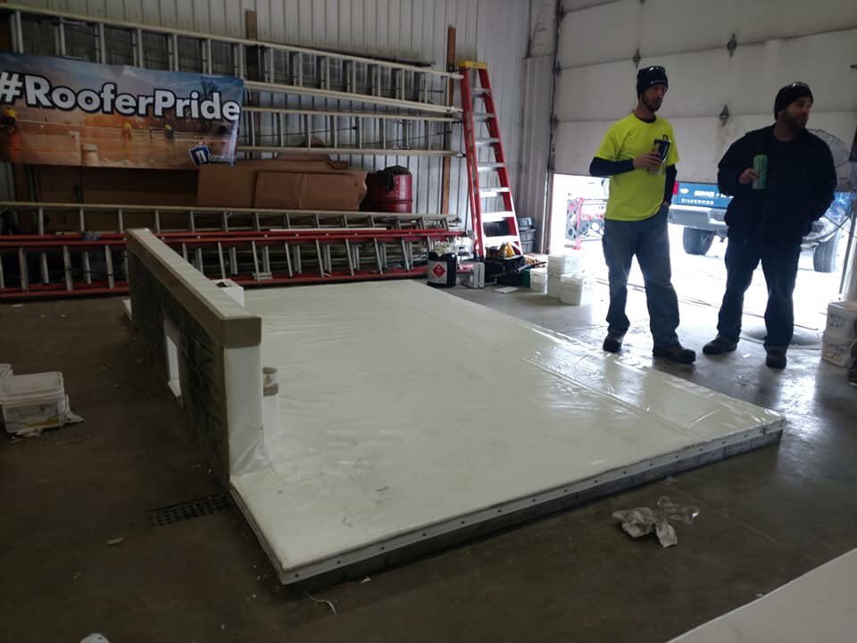 Teams are finishing up! Judging now and winners announced soon! #rooferpride <a href="/roofingohio/">Damschroder Roofing</a>