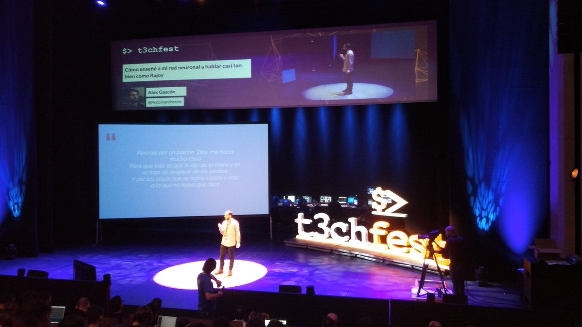 coe_devon's tweet photo. Vamos a aprender a que nuestro ordenador hablé como Rajoy 😂😂😂
En #T3chFest2018 con @Psicomanchester https://t.co/WTFLicCpW2