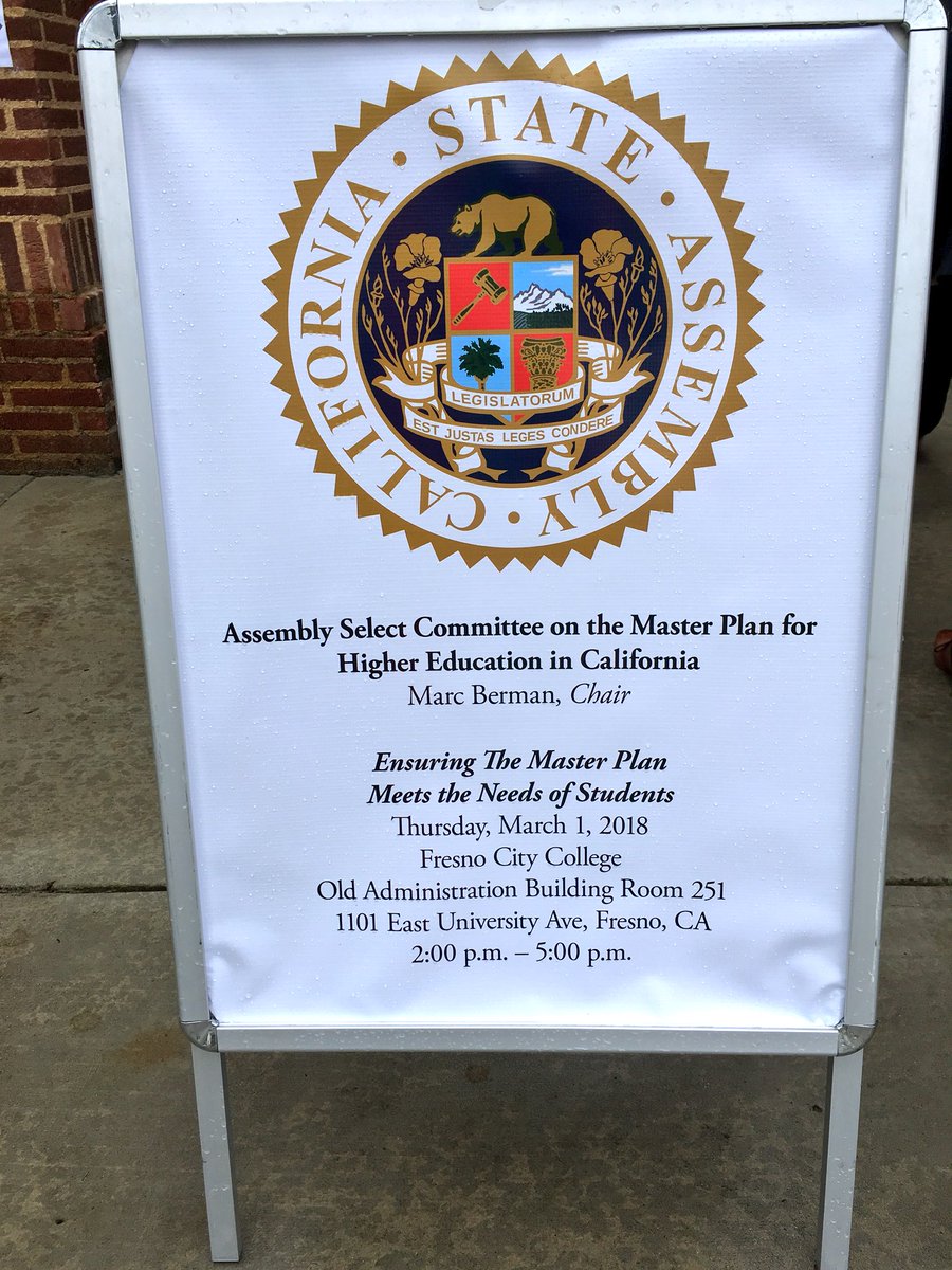 _UCSA's tweet photo. Thanks to @AsmMarcBerman, @AsmJoseMedina &amp; members of the select committee for hosting a hearing solely focused on student needs re: the Master Plan! Achieving college affordability, basic needs, and equity is important to the success of ALL CA students. #FundTheUC https://t.co/YOHCz6Bngm