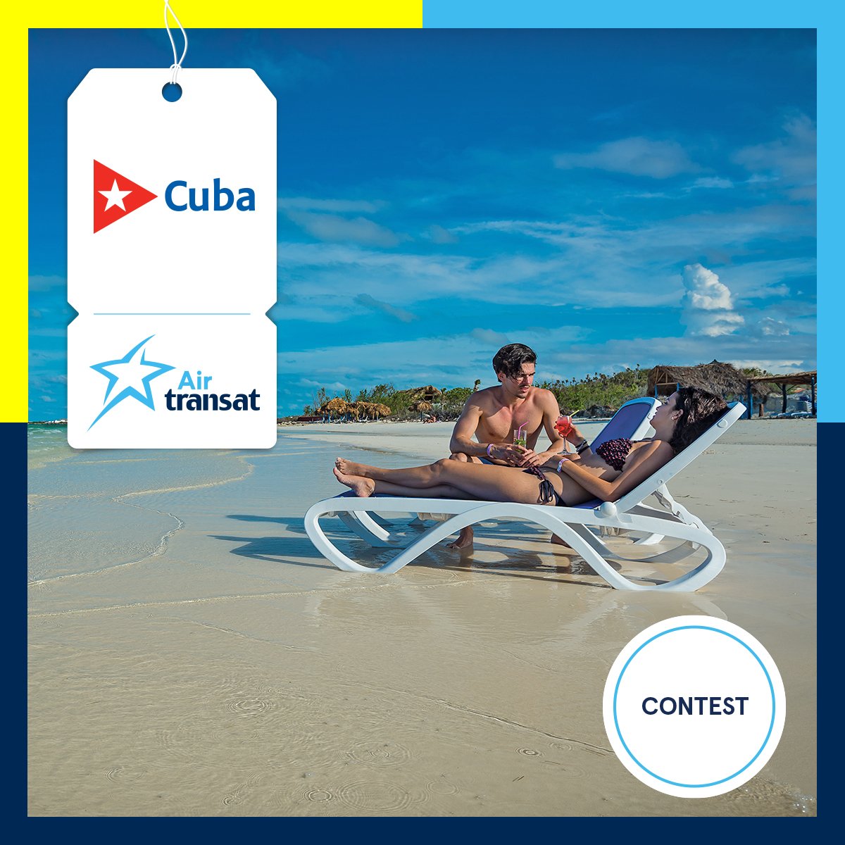 airtransat's tweet photo. Enter our #Contest to win an all-inclusive trip to @BeLiveHotels in Varadero #Cuba!
• Want to relax on an idyllic Cuban beach? Tell us in a tweet which authentic experience you’d like to do in Cuba
• Tag @airtransat & use #TransatCubaContest
Rules: https://t.co/zY1kQuzYgf https://t.co/sJPasLf1kr