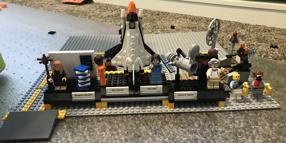 smithvma17's tweet photo. Setting up Lego Women of NASA to launch before school this morning. @LEGO_Group #lego #NASA https://t.co/IehDBU1lkM