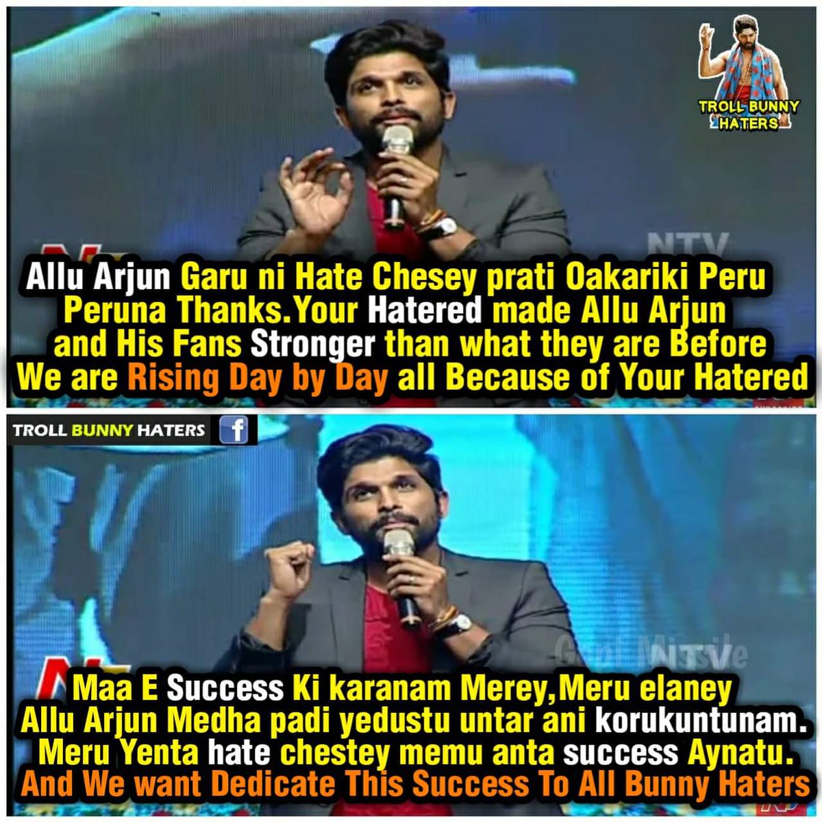 Sridatta_AAFan's tweet photo. Haters Makes him Strong π
Haters Makes his Fans Stronger π
Thank u Guys π
#MostTweetedFirstLookNSNI https://t.co/niJZAR6RsX