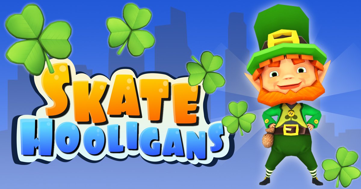 Gemioli's tweet photo. 🎩 Have you ever seen a leprechaun? 🎩 Collect all shamrocks and unlock LUCKY! 👑👑👑
https://t.co/gjh4wiul5z 
#SkateHooligans https://t.co/TzIrhZjw0H