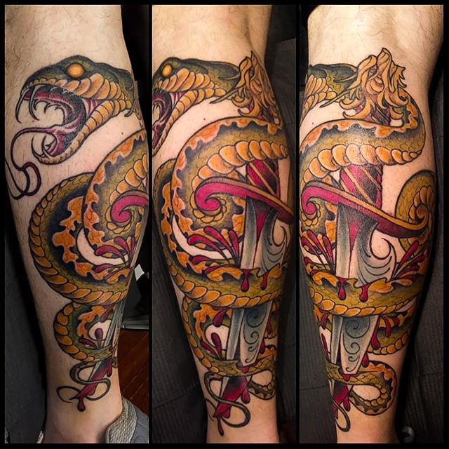 TomBesteArt's tweet photo. I don't do a ton of traditional work, but I'll gladly share when i feel exceptional about it. #tombesteart #eternaltattooz #eternaltattoos #eternaltattooseastpointe #snake #snaketattoo #snaketattoos #dagger #daggertattoo #daggertattoos #traditionaltattoo… https://t.co/Gs629ewlho https://t.co/IS9HDqeZKw