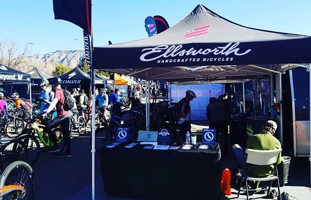 #sedonamtbfestival Ellsworth is in the house and diggin' the #redrock and cool vibes.  #ellsworthnation