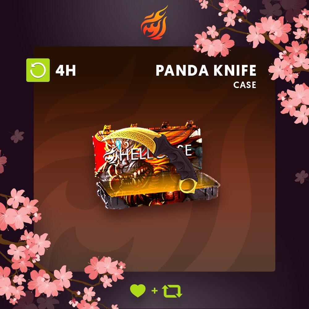 hellcase's tweet photo. 🌥️ Panda Knife Case #Giveaway:
⛅️ CLICK https://t.co/rSkv0LsJxK 
🌤️ Like + RT + Follow us
☀️ Tag your friend

🏆A winner in 4h! https://t.co/SYzZ4JZxzH
