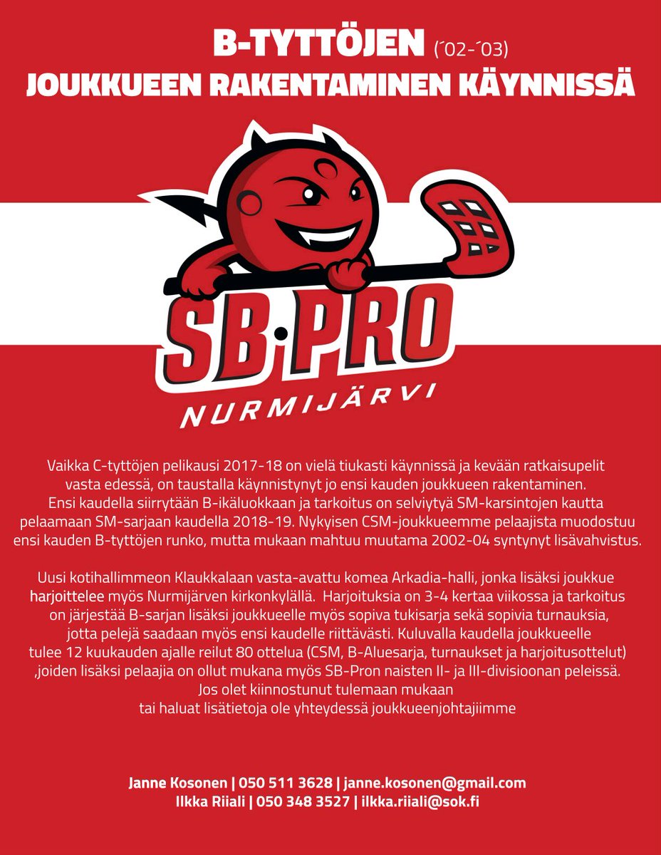 SBPro_Ctytot's tweet photo. Ensi kauden B-tyttöjen rakentaminen käynnissä 👍👍#tyttosalibandy #tcsm https://t.co/A1QEpDEAmU