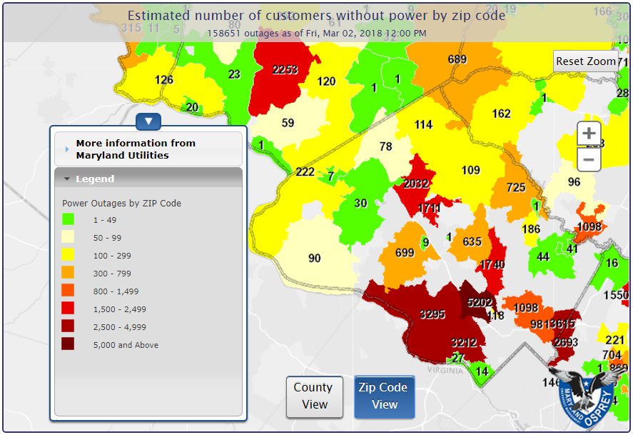 potomac edison power outage map Mc Emergency Mgmt On Twitter Current Status Of Power Outages In potomac edison power outage map