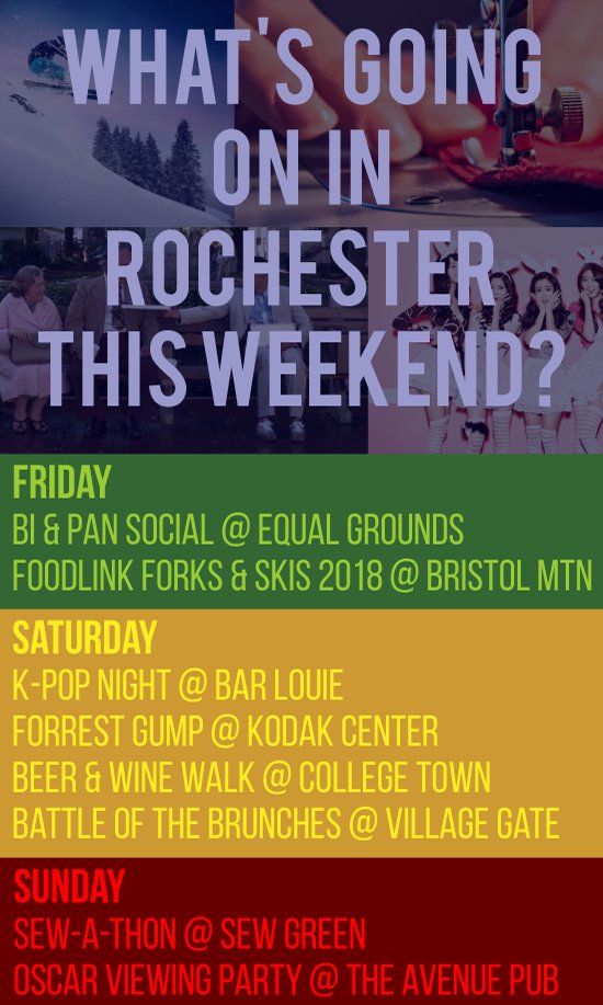 UpdegraffGroup's tweet photo. What's going on in #RochesterNY this #Weekend? #ROC #EqualGrounds @FoodlinkNY @BristolMountain @BarLouie @CollegeTownNY @kodak_center #VillageGate @SewGreen_Roc โค๏ธ #AvenuePub ๐ณ๏ธโ๐โ๏ธ๐ฟ๐ฝ๏ธ๐ฐ๐ท๐๏ธ๐๐๐ฆ๐ป๐ท๐ฅ๐ณ๐ฅ๐ฅ๐ฅ๐๐๐ฅ๐ฝ๏ธ๐ฌ https://t.co/wwa2s1jubY