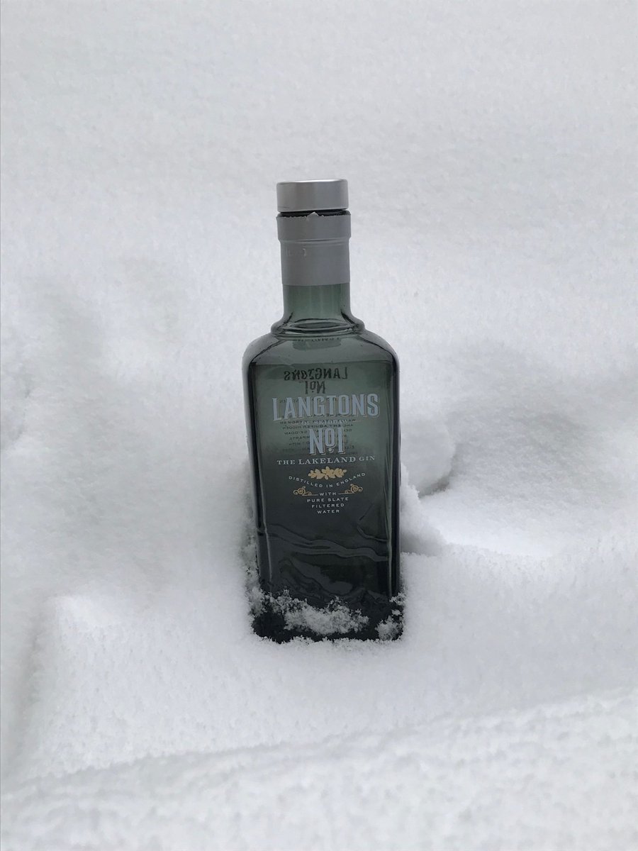 Well the snow is certainly good for one thing; chilling my G&amp;T <a href="/langtonsgin/">Langtons No.1 Gin</a>