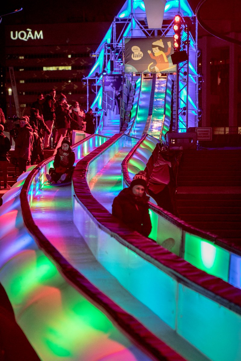 jadupont's tweet image. Soirée parfaite avec notre Mairesse @Val_Plante! On a parlé des événements de  MTL et comment @MTLenLumiere, @NuitblancheMTL #Illuminart ont relancé l'hiver à MTL. Une femme inspirante passionnée qui n'a pas froid aux yeux et qui a insisté pour faire la Tyrolienne et la glissade!