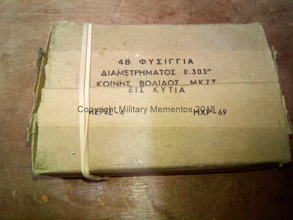 MilitaryMemento's tweet photo. Post #WW2 dated Greek made MKVII FMJ / Ball rounds. Head-stamp is HXP https://t.co/9E1LpMXWHO