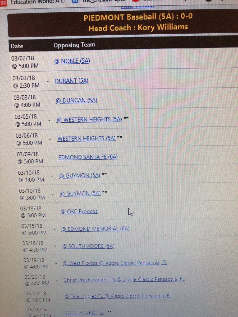 Table7Baseball's tweet photo. .@tommyscholl are you sure about that they don’t open until today and yesterday was the first day to play in Oklahoma 🤔 https://t.co/MF2nn3fCB4