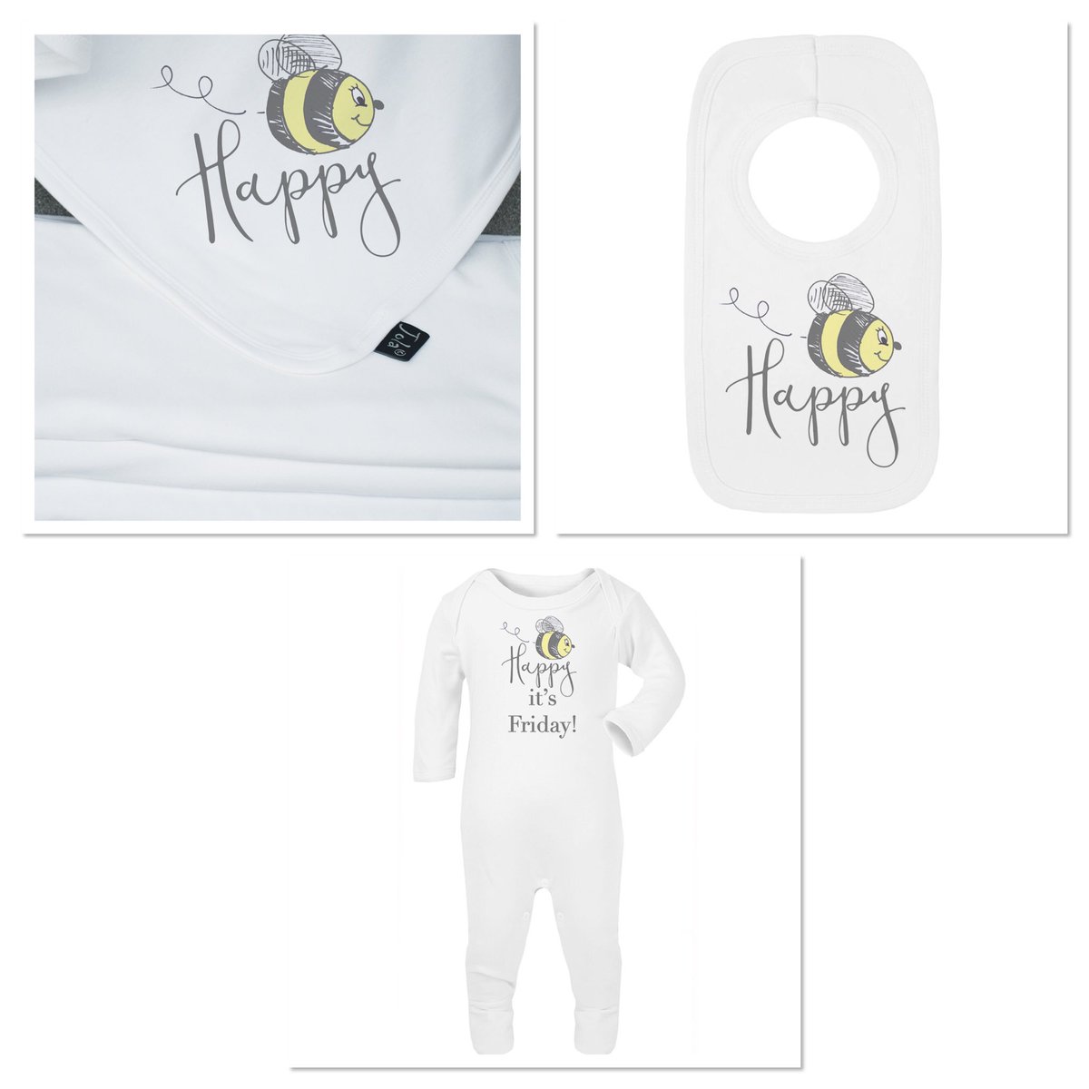 Bee happy Friday #beehappybaby#beebaby#babygiftsuk#beebabygrow#beebabybib#beeblanket#uniquebabygifts