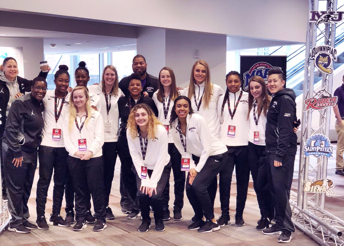 Family sticks together through the good and the bad..Today our family stood together to Congratulate <a href="/VictoriaRampado/">Victoria Rampado</a> for receiving Player Of The Year in the MAAC. #family #playeroftheyear <a href="/MAACSports/">MAACSports</a> <a href="/CoachJada/">Jada T. Pierce</a> <a href="/coachles55/">Lester Harbin</a> <a href="/CoachLiberty/">Liberty Del Rosario</a> <a href="/Coach_Harris05/">Erika Harris</a> @CoachJaySmitty