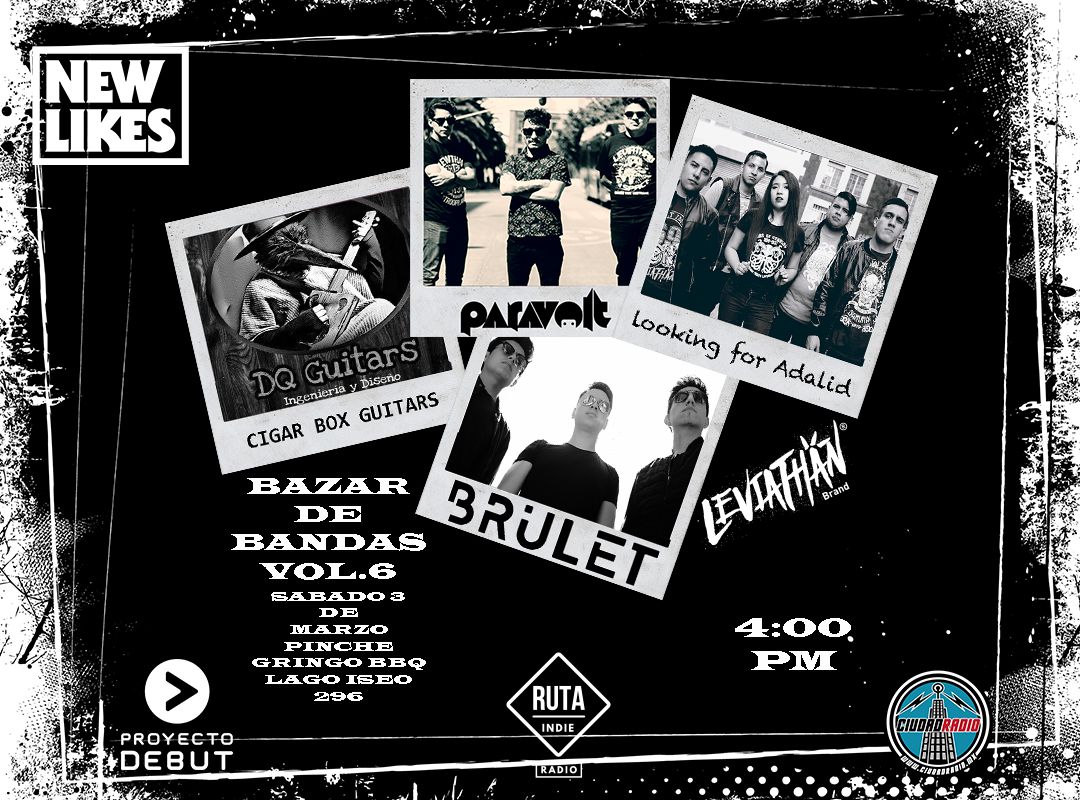 Looking4Adalid's tweet photo. Nos vemos mañana en bazar de bandas en @PincheGringoBBQ 👌🏼
#proyectodebut #leviathan #newlikes https://t.co/k3DYlMNkVt