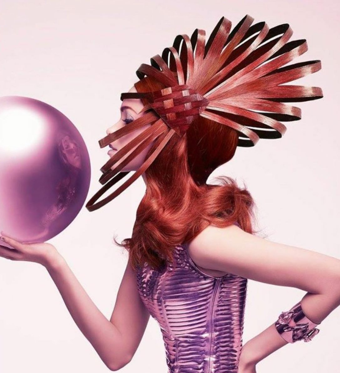 frenchnicholas's tweet photo. Another look from my #NAHA 2014 Avant Garde collection, influenced by The Samurai. Photo: Roberto Ligresti, Makeup: David Maderich #avantgarde #hairart #hairsculpture #hairstylist https://t.co/LhkkAdgReC https://t.co/cLarm08SbS