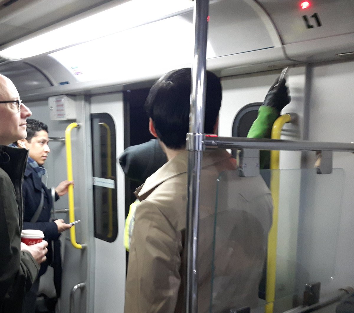 vcinbc's tweet photo. Reinforcements have arrived.
But we are still not moving. #translinkfail #CanadaLine https://t.co/MU7vnglBaz