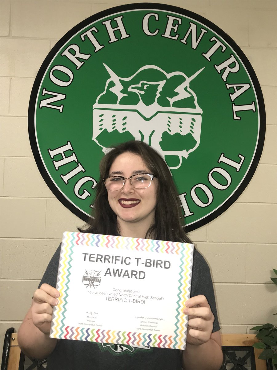 NCGuidanceLC's tweet photo. Congrats to our Terrific T-Birds for the month of Feb! Thank you to Mrs. Scanlon, Randy Shroyer, Skyler Tichenor, and Eli Hughes for going above and beyond! https://t.co/H2349R1BVi