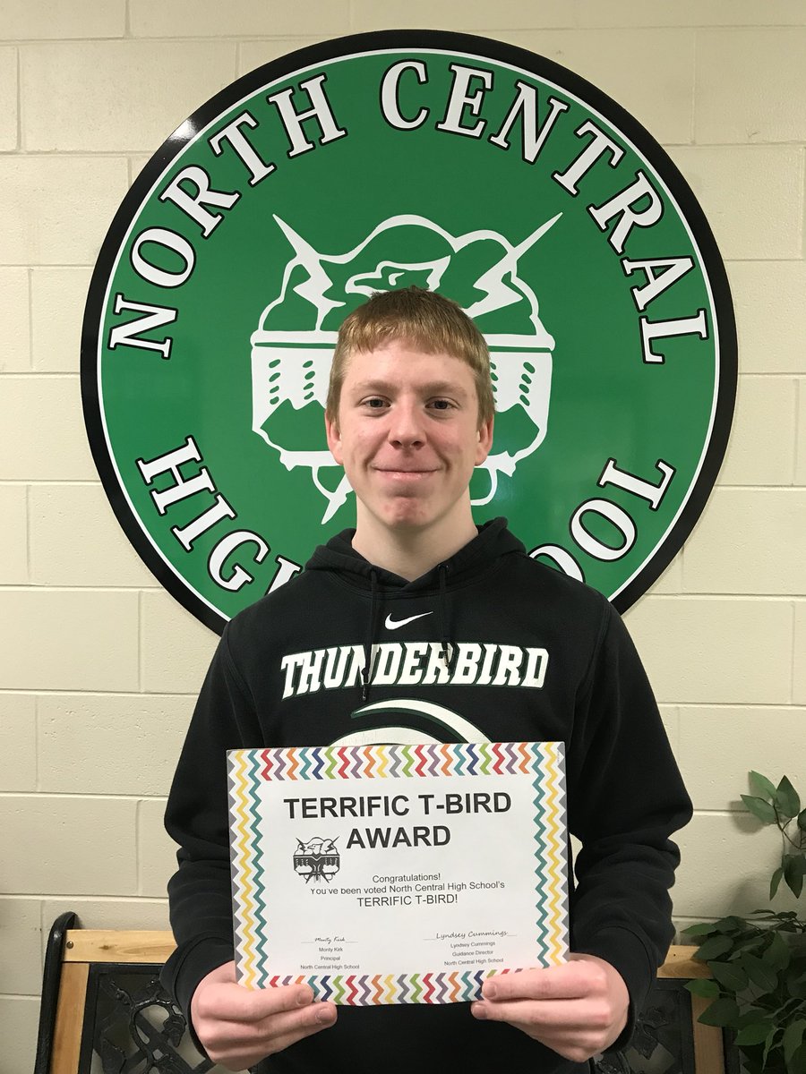 NCGuidanceLC's tweet photo. Congrats to our Terrific T-Birds for the month of Feb! Thank you to Mrs. Scanlon, Randy Shroyer, Skyler Tichenor, and Eli Hughes for going above and beyond! https://t.co/H2349R1BVi
