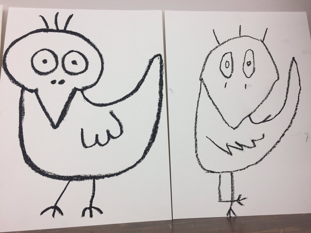 Dana_Brierton's tweet photo. Beginnings of our James Rizzi inspired watercolour birds! #haysboroloveslearning https://t.co/3Tfmm7maul