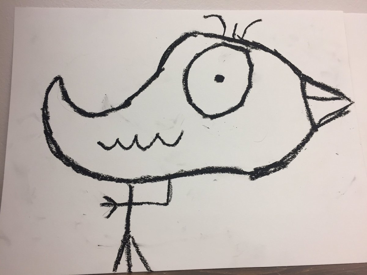 Dana_Brierton's tweet photo. Beginnings of our James Rizzi inspired watercolour birds! #haysboroloveslearning https://t.co/3Tfmm7maul