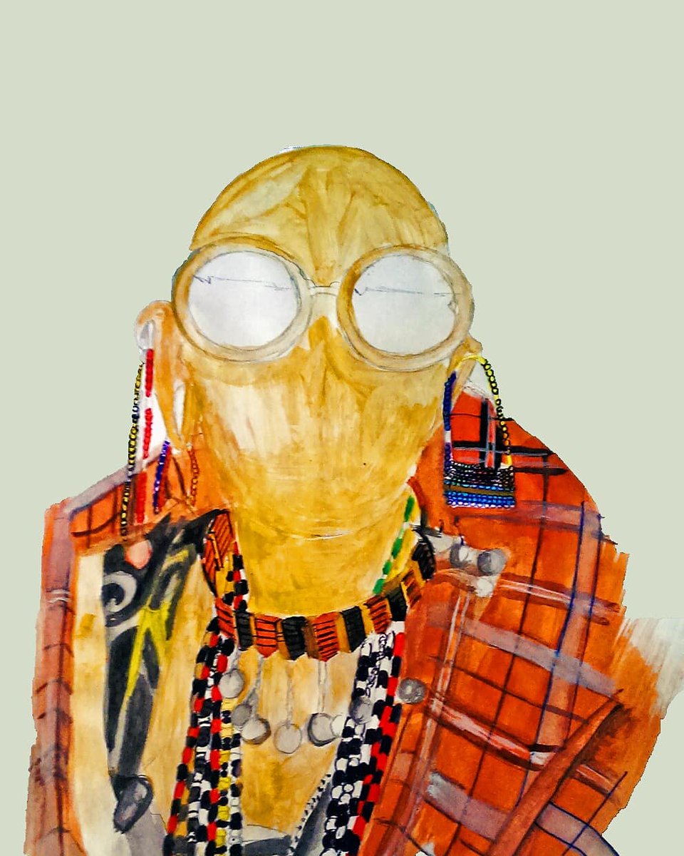 Taabu_E's tweet photo. *Prints available and for sale*
Title: modern maasai
Size:A3
Media:watercolours,acrylics
Medium:paper #kenyanart https://t.co/6JWQ4YjQXH