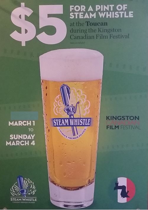 Before or after the film enjoy @steamwhistle for only $5. #ygk <a href="/kingcanfilmfest/">kingcanfilmfest</a>