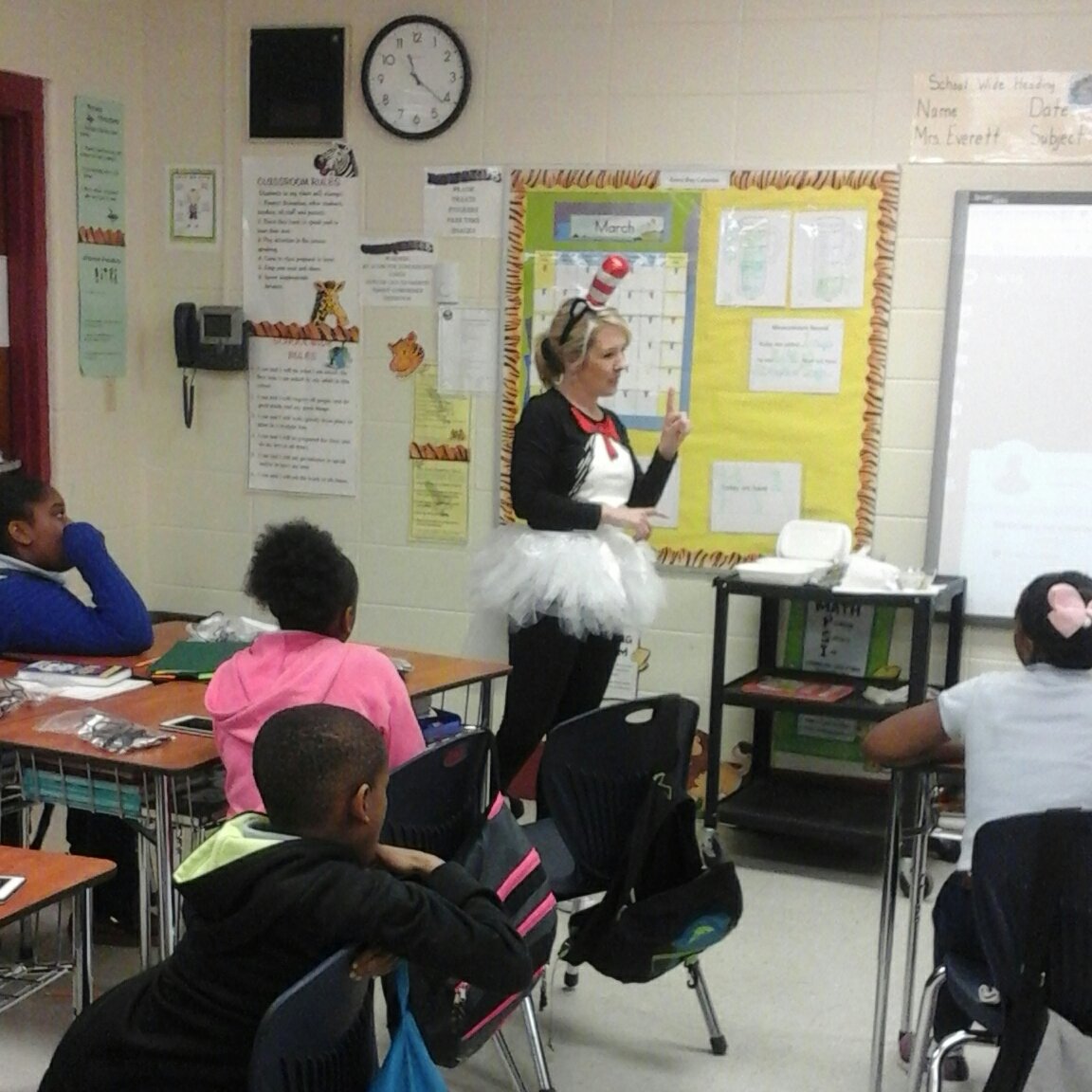 Learning while celebrating  Dr. Seuss's birthday!
