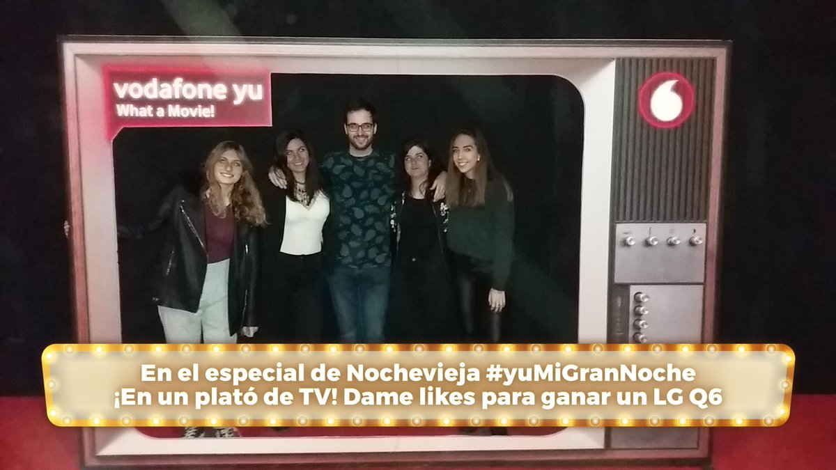 princebiscuits's tweet photo. En el especial de Nochevieja #yuMiGranNoche ¡En un plató de TV! Dame likes para ganar un LG Q6 https://t.co/yKd0z5aNLk