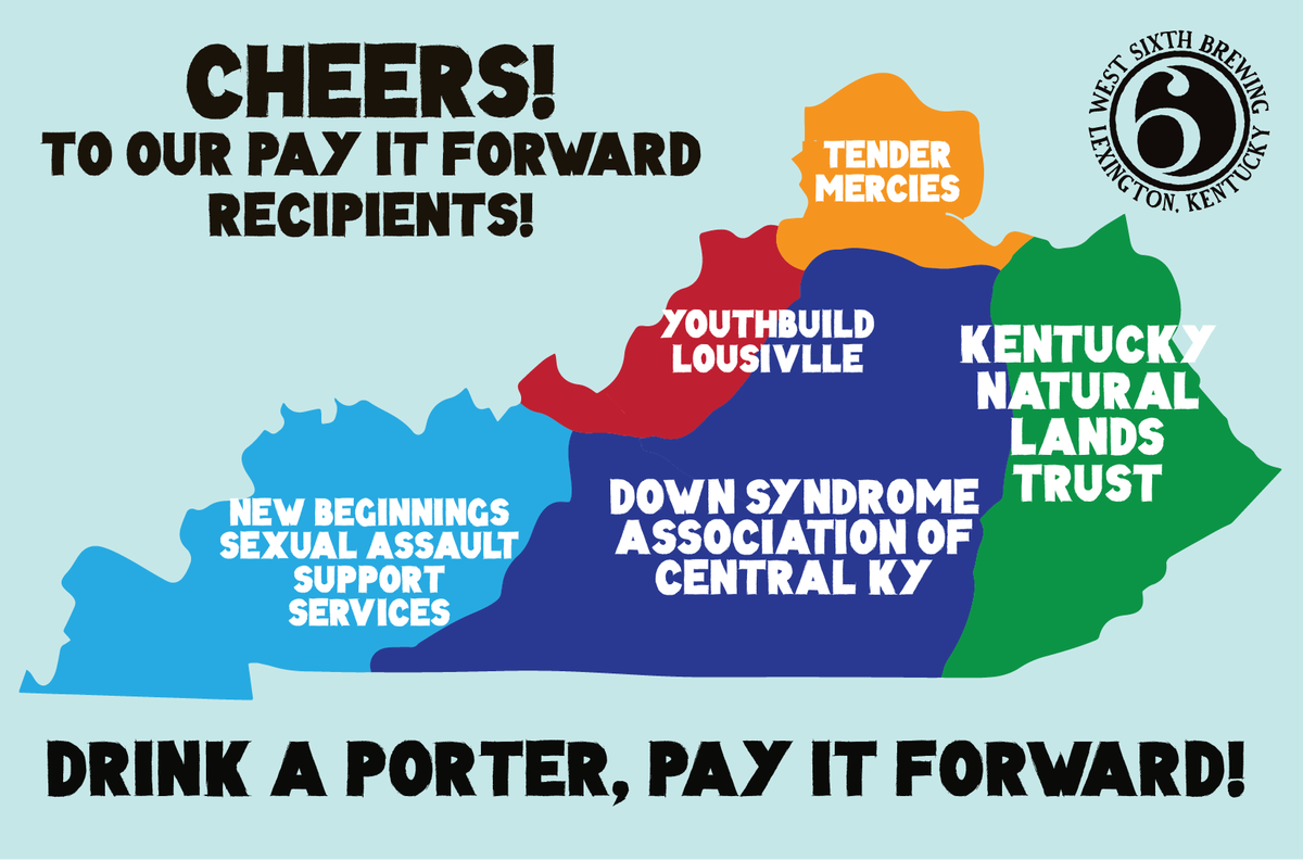 TenderMerciesOH's tweet photo. What better way to Pay It Forward on a Friday w/ @WestSixthCincy Pay It Forward Cocoa Porter! #payitforward #cocoaporter #westsixthbrewery #supportTenderMerciesOH https://t.co/4KXuCd2pPt