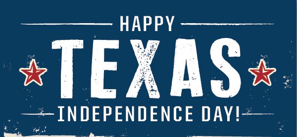 maddenbolt's tweet photo. Happy Texas Independence Day, Y'all! https://t.co/tQ75itD7Ew