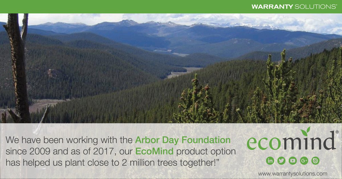 WS_Amynta's tweet photo. We have been working with @ArborDay since 2009 and as of 2017, our EcoMind product option has helped us plant close to 2 million trees together! #PlantWithEcoMind https://t.co/kzM3Z9SZ42
