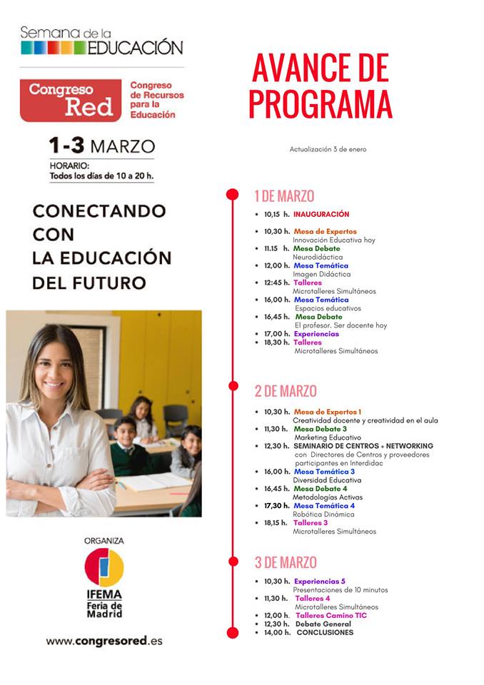 DIGIeLEARNING's tweet photo. No te pierdas ninguna de las actividades de hoy de #interdidac2018 https://t.co/rtIDfDJc38