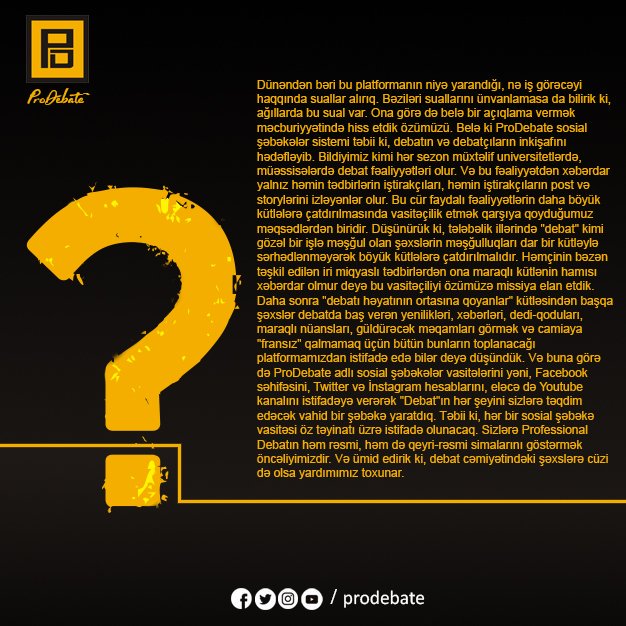 prodebateaz's tweet photo. #prodebate #bizgəldik #mıprişol https://t.co/iADIJtpjpu