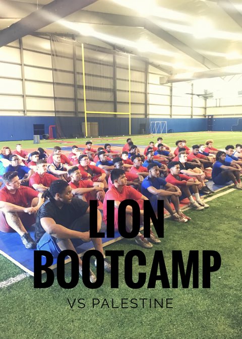 eddiemilner1's tweet photo. Its a Fabulous Friday in th H today!!! Today’s opponent Palestine #LionMaker #BootCamp #EarnTheH https://t.co/XgzkkD4hMo