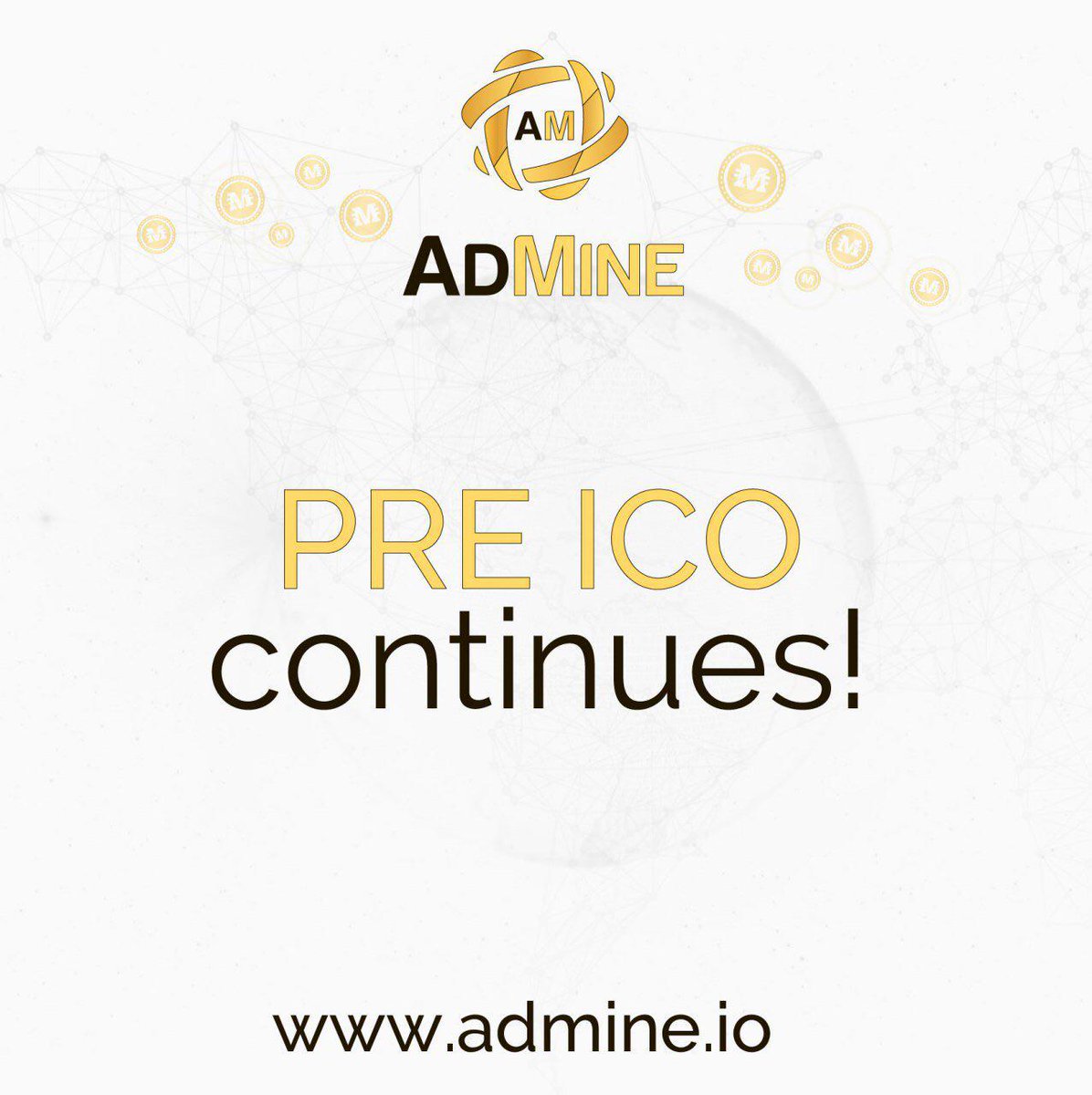 admine_io's tweet photo. ✅ We would like to remind you that the PRE ICO of AdMine project is going on! Learn more https://t.co/Yb75RCcSxb and https://t.co/FEIuRyXq4v

#ico #blockchain #bussines #admine https://t.co/zJwN2n6oxy